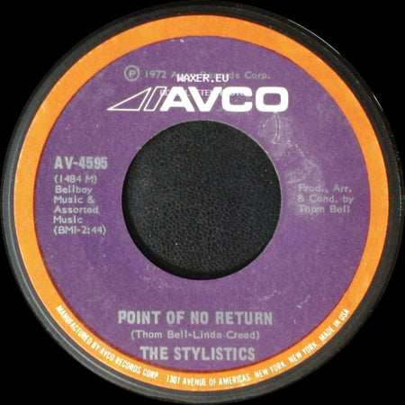 The Stylistics - Point Of No Return / People Make The World Go Round side A