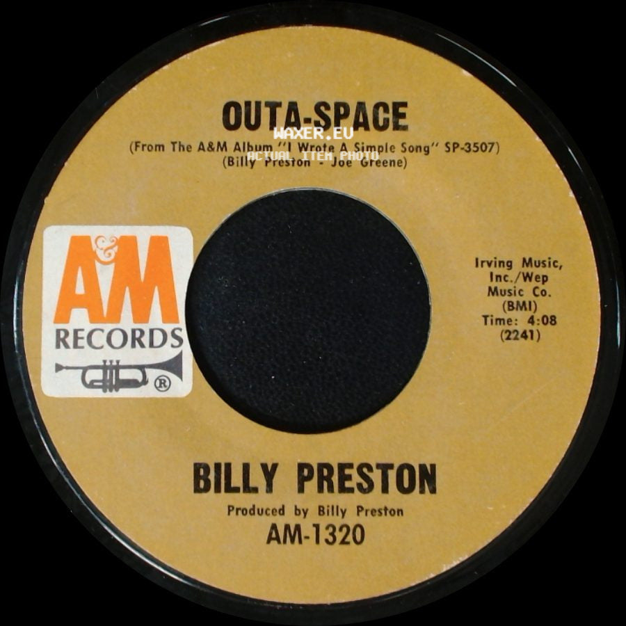 Billy Preston - Outa-Space / I Wrote A Simple Song side A
