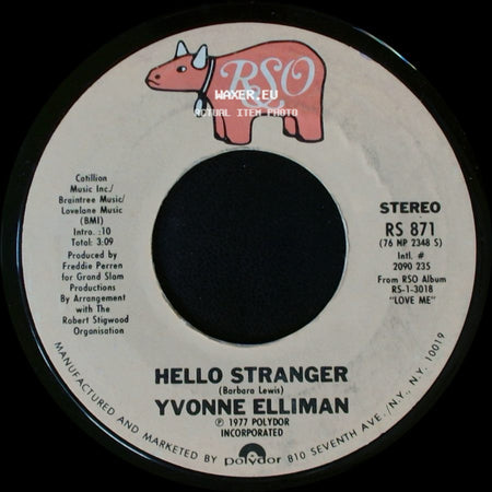 Yvonne Elliman - She'll Be The Home / Hello Stranger side B