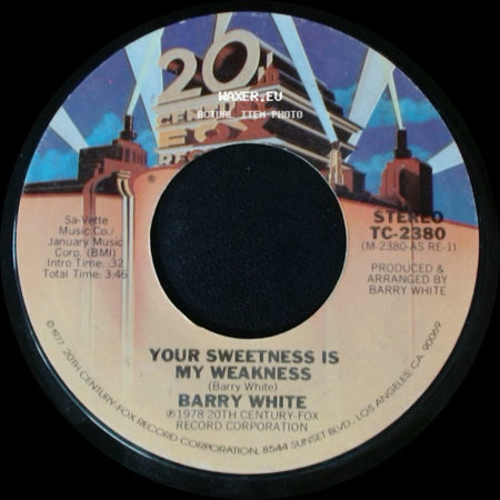 Barry White - Your Sweetness Is My Weakness / It's Only Love Doing Its Thing side A