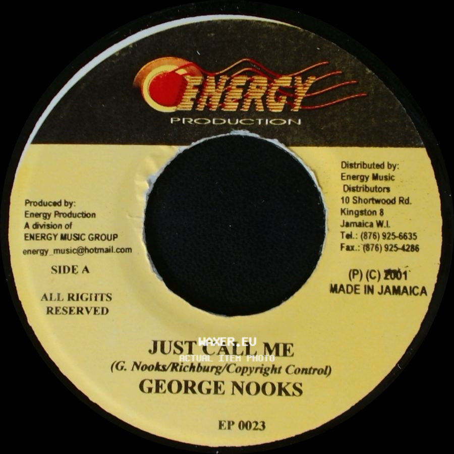 George Nooks - Just Call Me / Minstrel Version side A