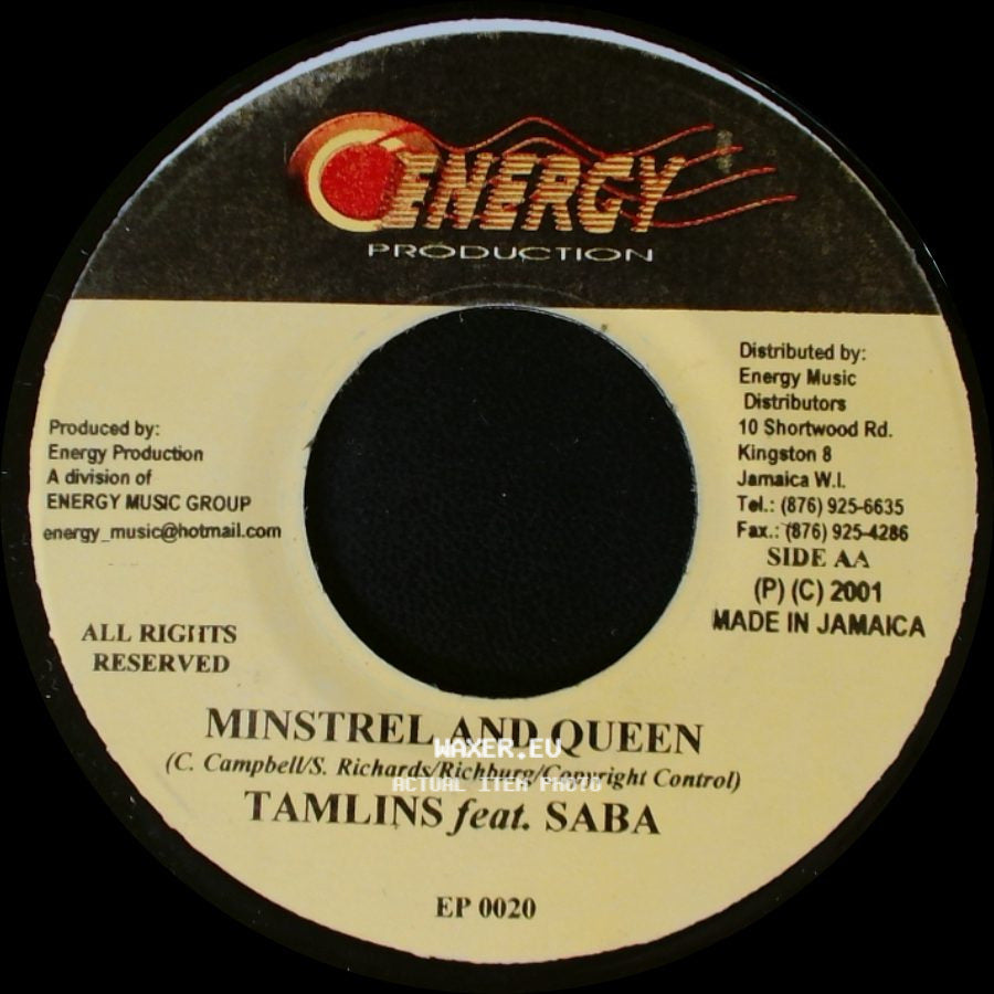 Tamlins / Tamlins Feat. Saba - Queen Of The Minstrel / Minstrel And Queen side B