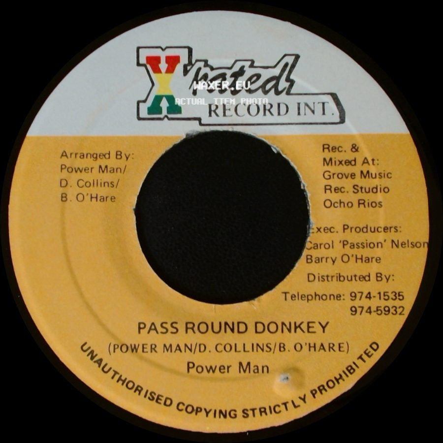 X-Rated Gang / Power Man - Unknown Title A / Pass Round Donkey side B