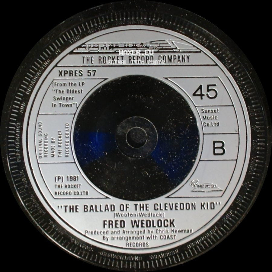 Fred Wedlock - Jobsworth / The Ballad Of The Clevedon Kid side B