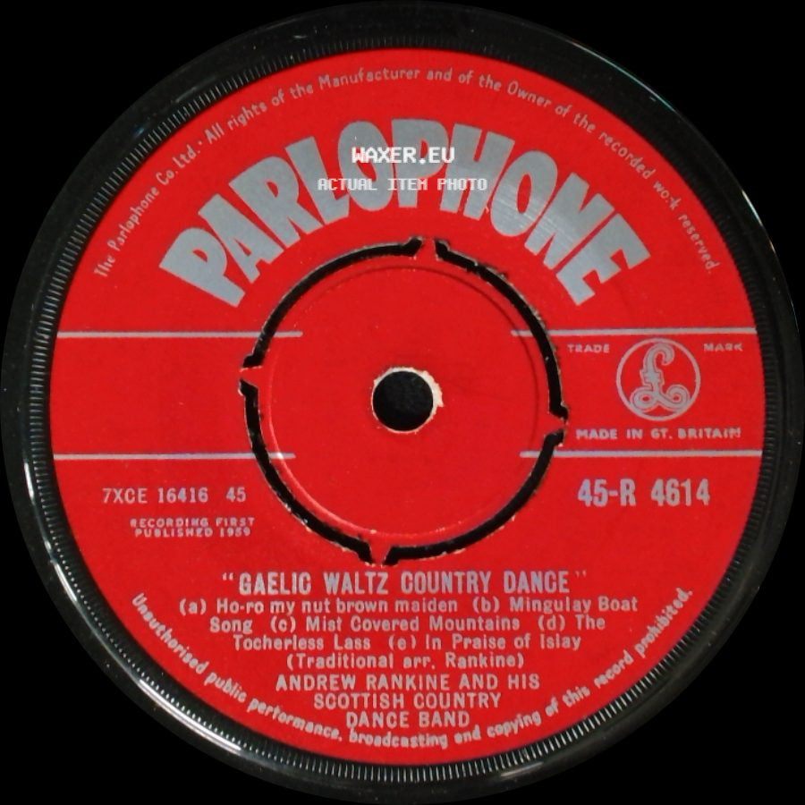 Andrew Rankine And His Scottish Country Dance Band - North Of The Grampians / Gaelic Waltz Country Dance side B
