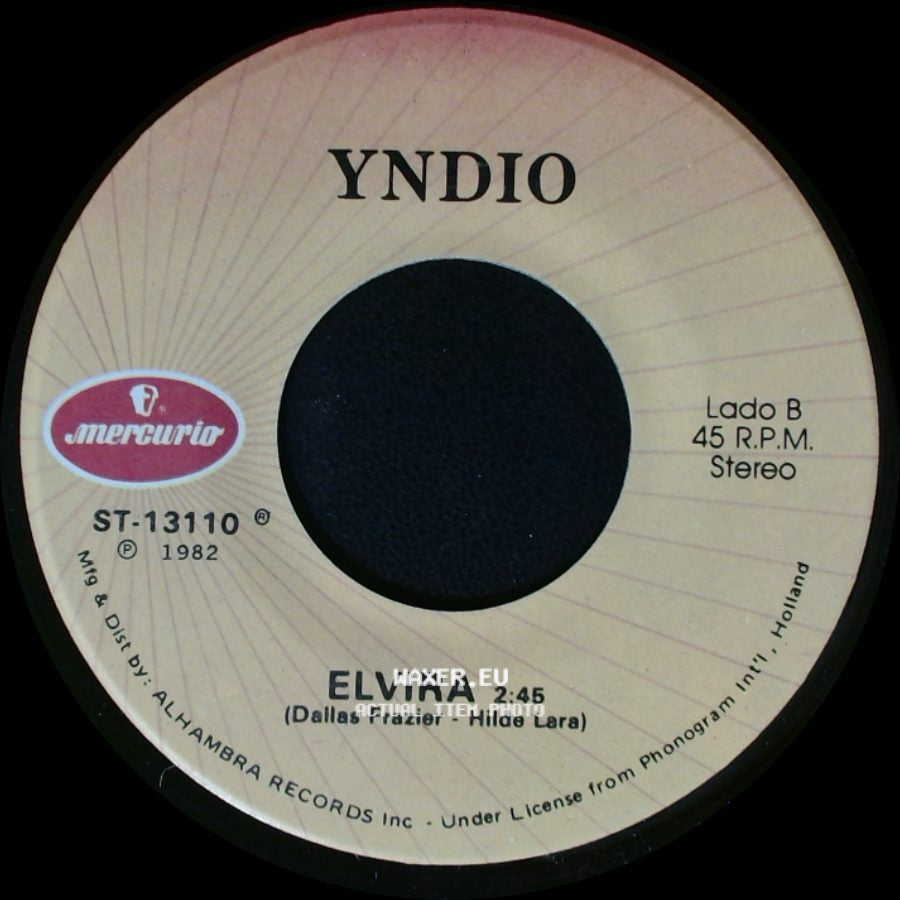 Yndio - Ayudame / Elvira side B