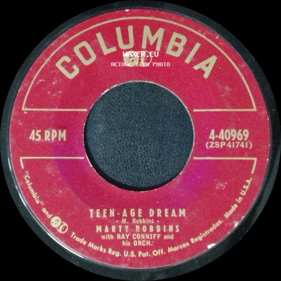 Marty Robbins With Ray Conniff And His Orch. / Marty Robbins - Please Don't Blame Me / Teen-Age Dream side B