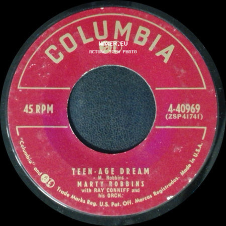 Marty Robbins With Ray Conniff And His Orch. / Marty Robbins - Please Don't Blame Me / Teen-Age Dream side B