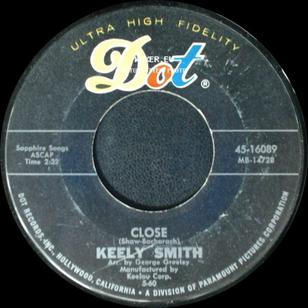 Keely Smith - Tea Leaves / Close side B