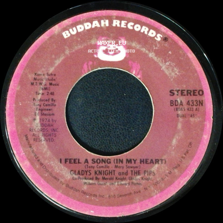 Gladys Knight And The Pips - I Feel A Song (In My Heart) / Don't Burn Down The Bridge side A