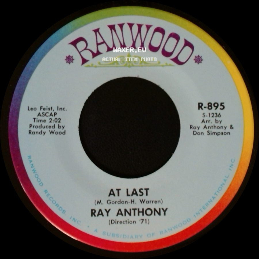 Ray Anthony - Oh! What It Seemed To Be / At Last side B