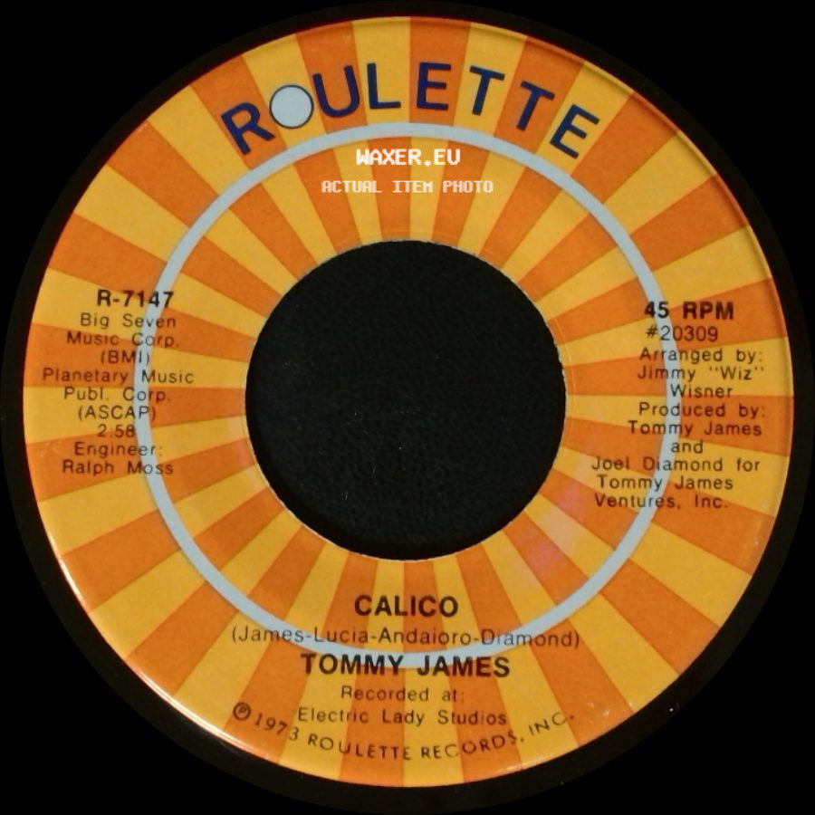 Tommy James - Calico / Hey, My Lady side A