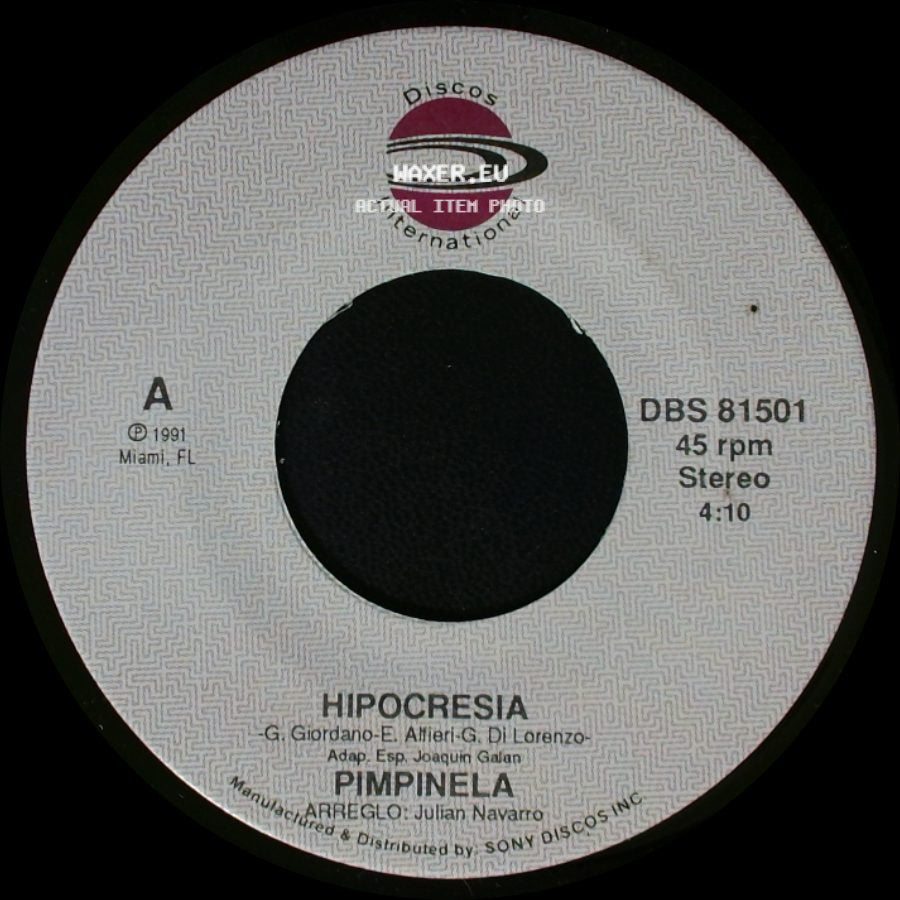 Pimpinela - Hipocresia / Hipocresia side B