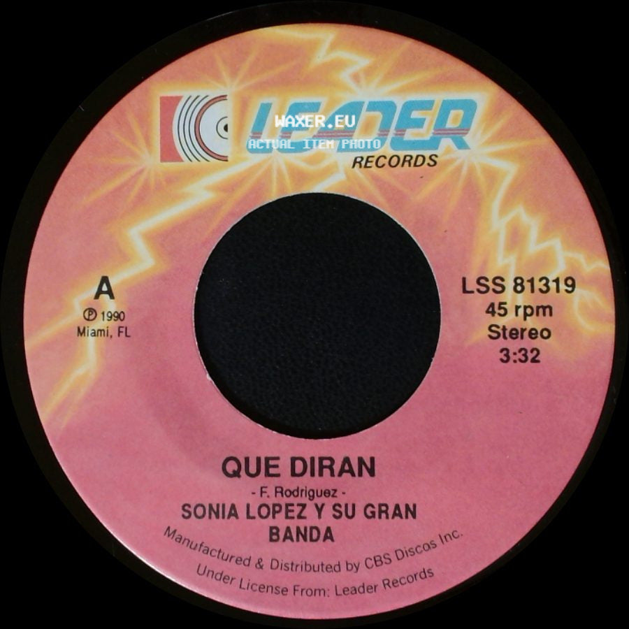 Sonia Lopez Y Su Gran Banda - Que Diran / Que No Me Doy Cuenta side A