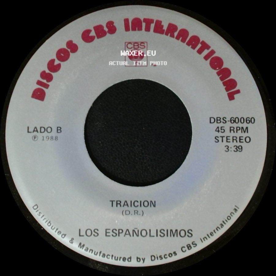 Los Españolisimos - Popurri Pasadobles / Traicion side B