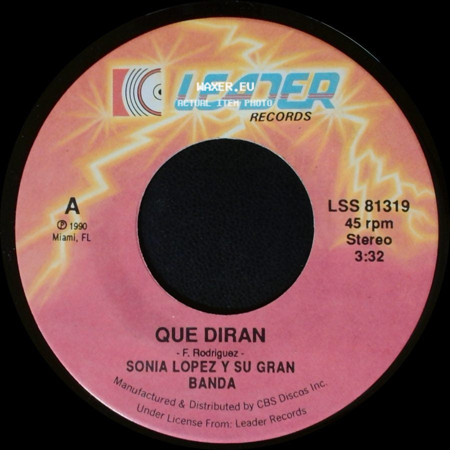 Sonia Lopez Y Su Gran Banda - Que Diran / Que No Me Doy Cuenta side A
