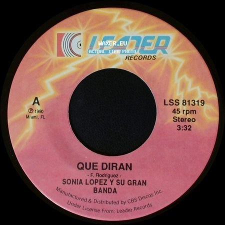 Sonia Lopez Y Su Gran Banda - Que Diran / Que No Me Doy Cuenta side A