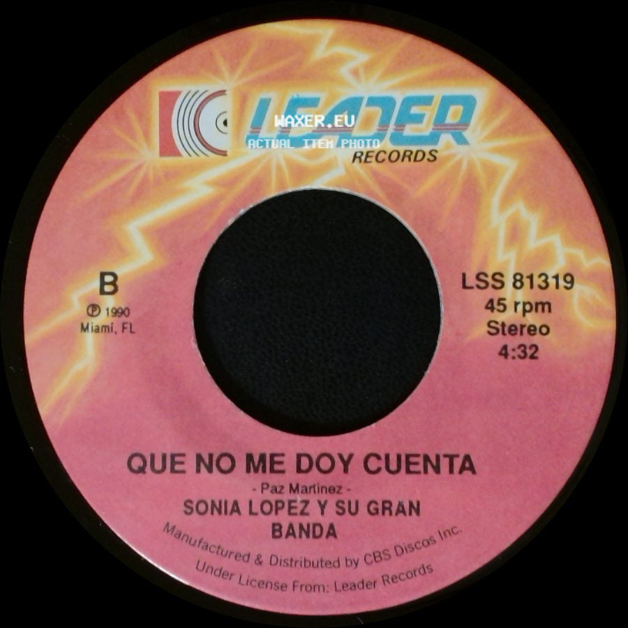 Sonia Lopez Y Su Gran Banda - Que Diran / Que No Me Doy Cuenta side B