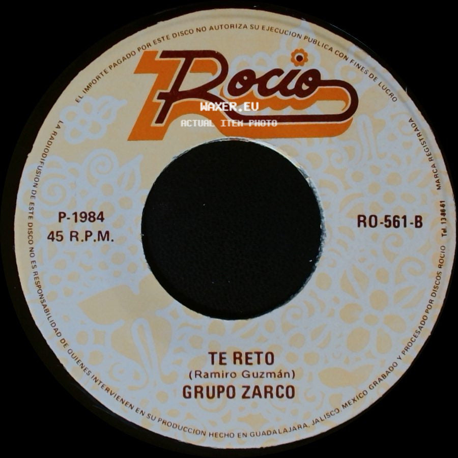 Grupo Zarco - Separacion / Te Reto side B