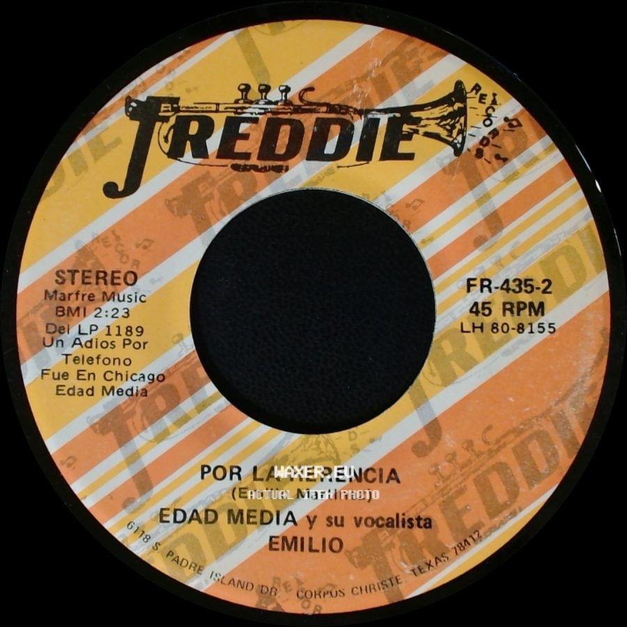 Edad Media Y Su Vocalista Emilio - Por La Herencia / Un Adios Por Telefono side A