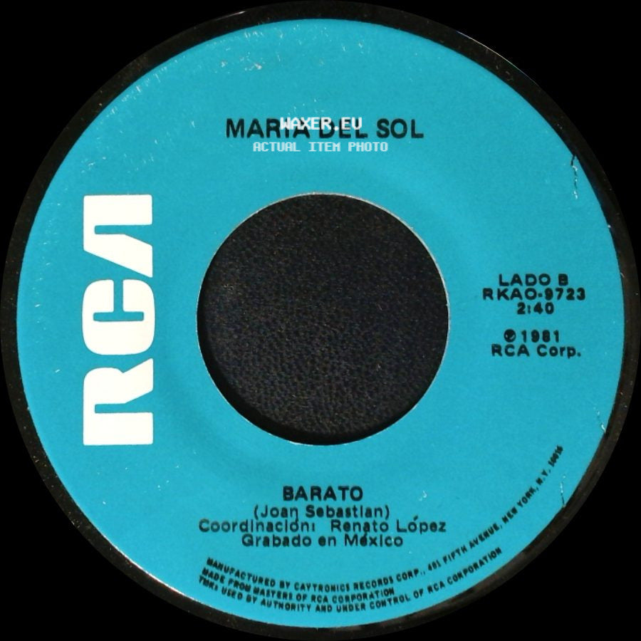 Marco Antonio Muniz Y Maria Del Sol / Maria Del Sol - No Me Interesa Lo Que Pase...A Mi, Me Gustas Tu ("A Mellow Melody") / Barato side B