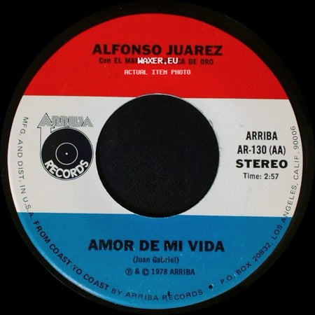 Alfonso Juarez Con El Mariachi Azteca De Oro - Amor De Mi Vida / El Que La Hace La Paga side A