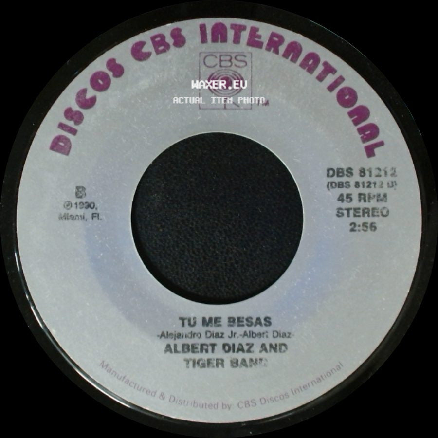 Albert Diaz And Tiger Band - Palomita / Tu Me Besas side B