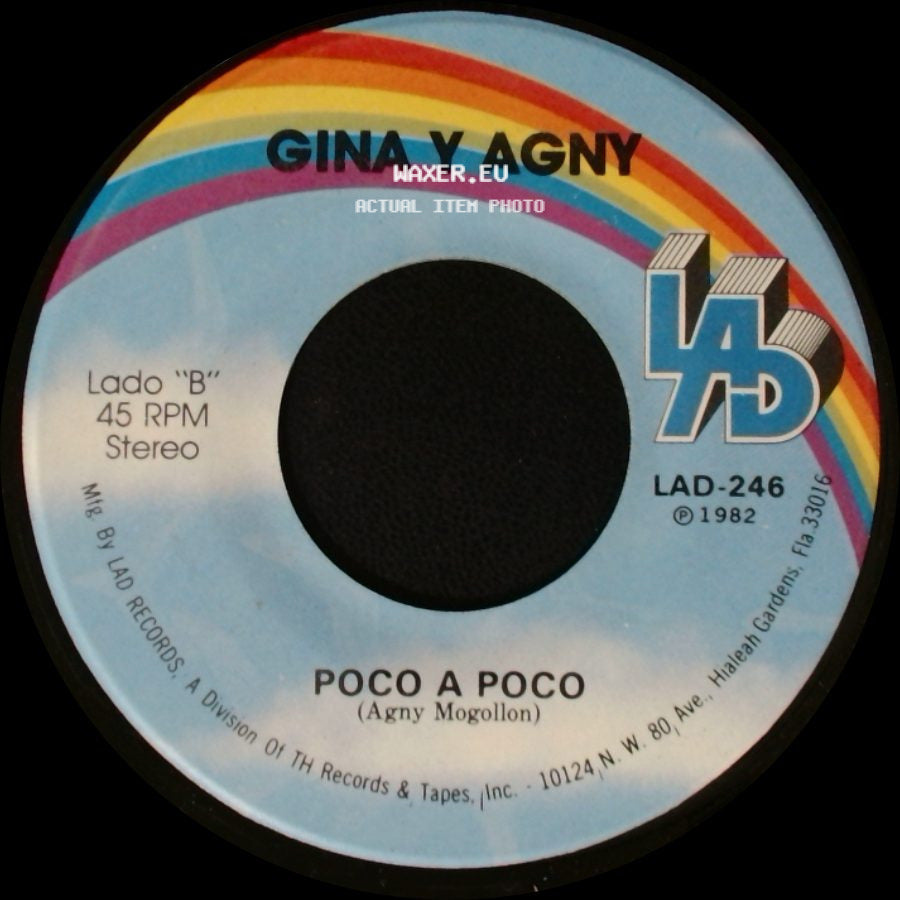 Gina Y Agny - Ni Tu Ni Yo / Poco A Poco side B