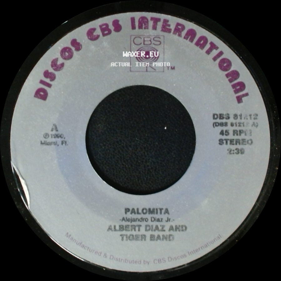 Albert Diaz And Tiger Band - Palomita / Tu Me Besas side A