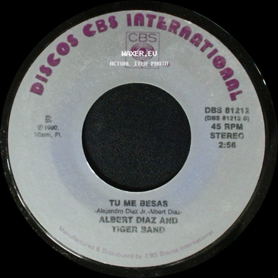 Albert Diaz And Tiger Band - Palomita / Tu Me Besas side B