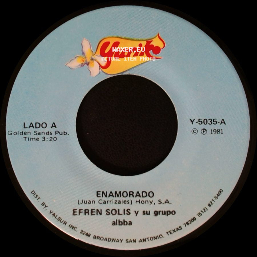 Efren Solis Y Su Grupo Albba - Enamorado / Plegaria De Un Pobre side A