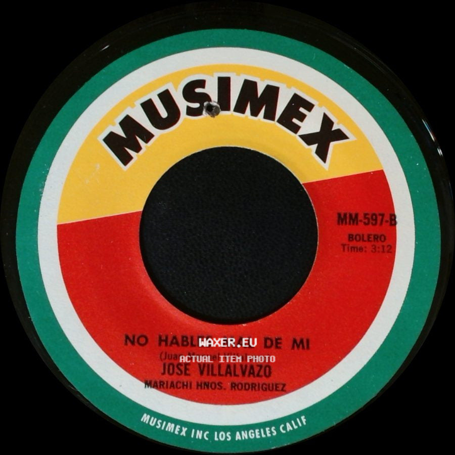 Jose Villalvazo - America Latina / No Hables Mal De Mi side B