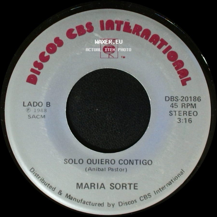 Maria Sorte - Nunca Podras Olvidarme / Solo Quiero Contigo side B