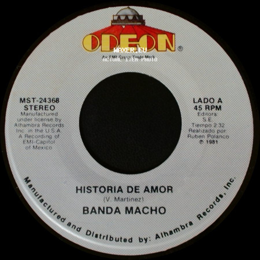 Banda Macho - Historia De Amor / Con Tu Amor Sere Feliz side A