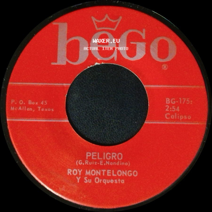 Roy Montelongo Y Su Orquesta - La Cacahuata (Peanut Polka) / Peligro side B