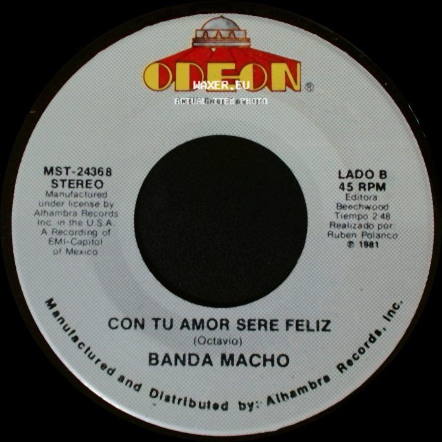 Banda Macho - Historia De Amor / Con Tu Amor Sere Feliz side B
