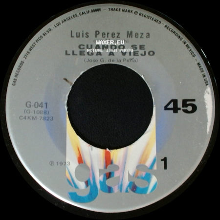 Luis Perez Meza - Cuando Se Llega A Viejo / Isla De Capri side A