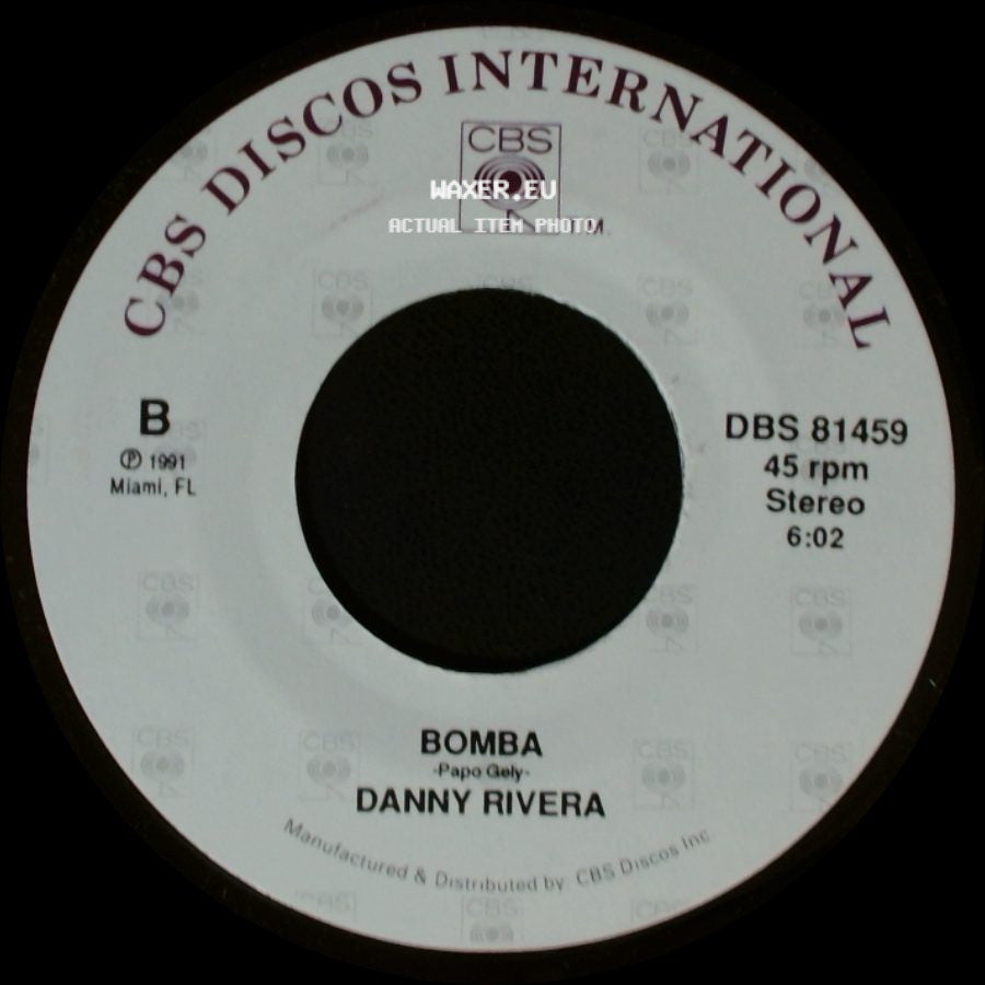 Danny Rivera - Canto A La Humanidad / Bomba side B