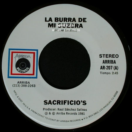 Sacrificio's - Deseo Que Seas Feliz / La Burra De Mi Suegra side B
