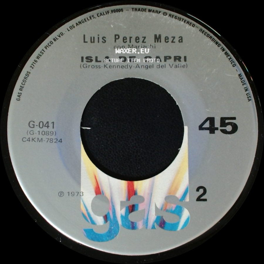 Luis Perez Meza Con Mariachi - Cuando Se Llega A Viejo / Isla De Capri side B