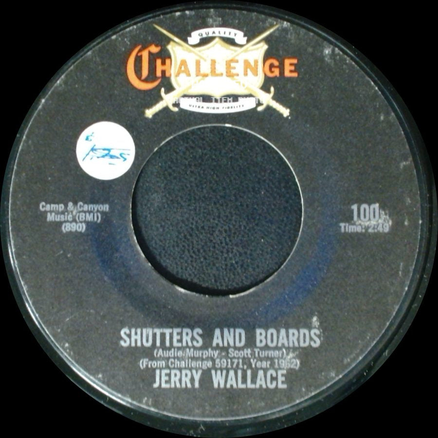 Jerry Wallace - Shutters And Boards / How The Time Flies side A