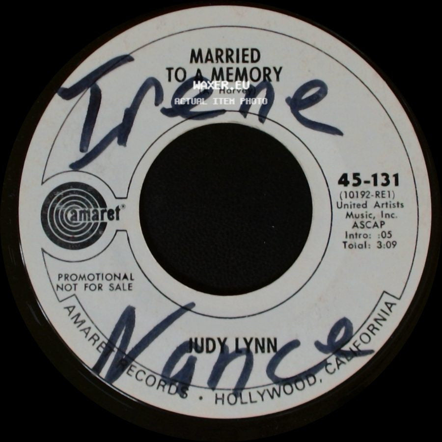 Judy Lynn - Married To A Memory / Married To A Memory side B