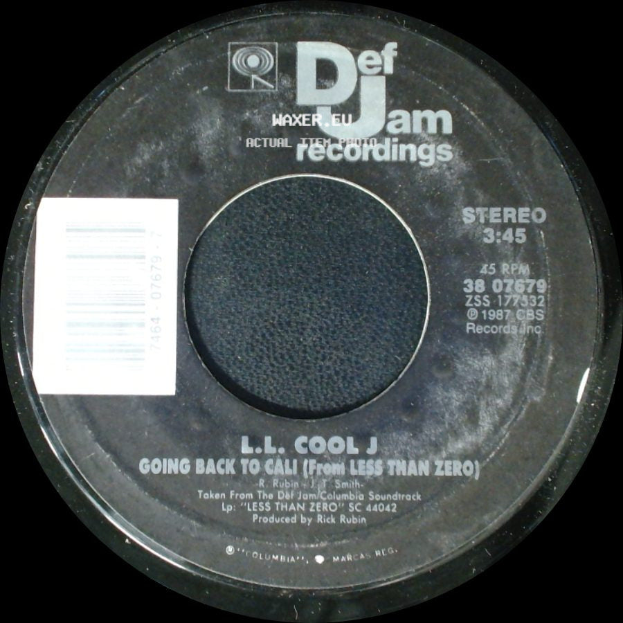 L.L. Cool J - Jack The Ripper / Going Back To Cali (From Less Than Zero) side B