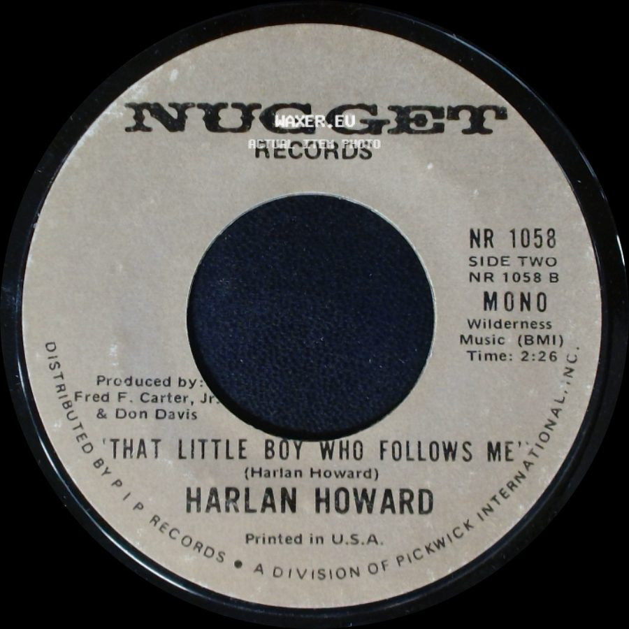 Harlan Howard - Sunday Morning Christian / 'that Little Boy Who Follows Me' side B