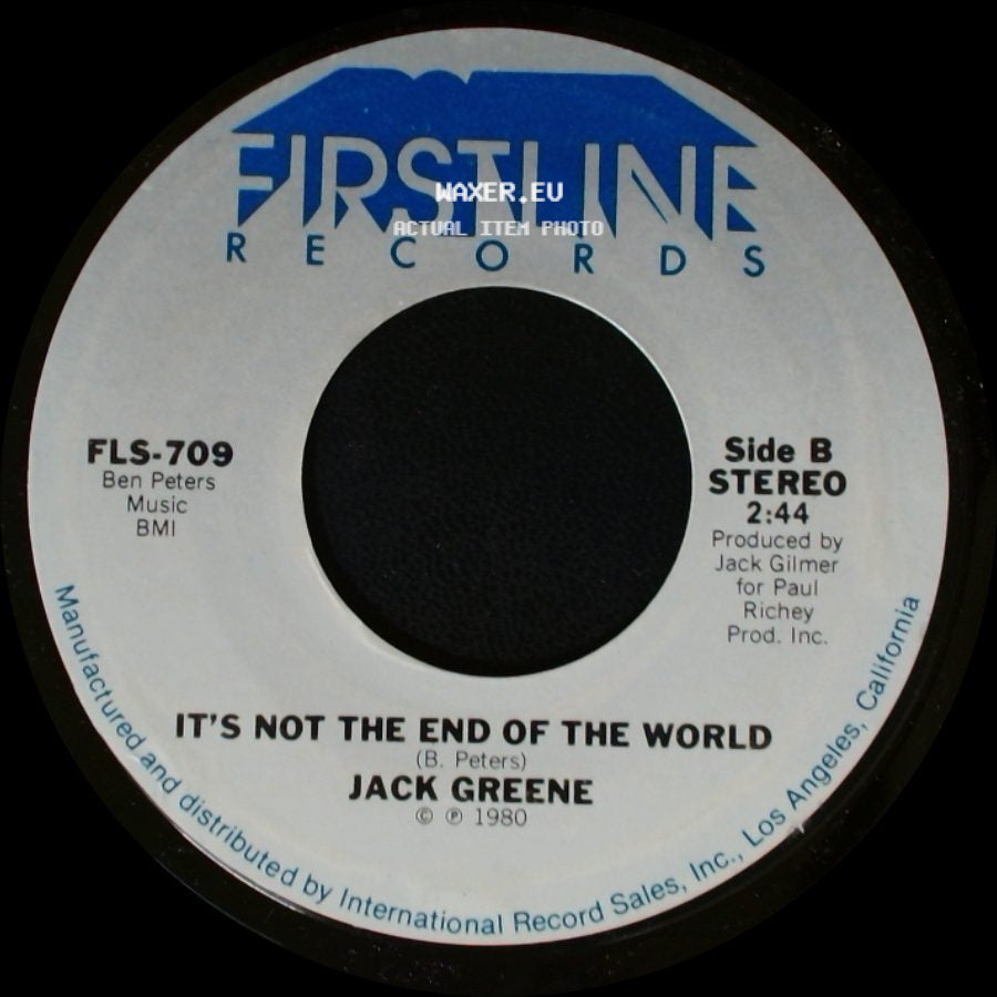 Jack Greene - Devil's Den / It's Not The End Of The World side B