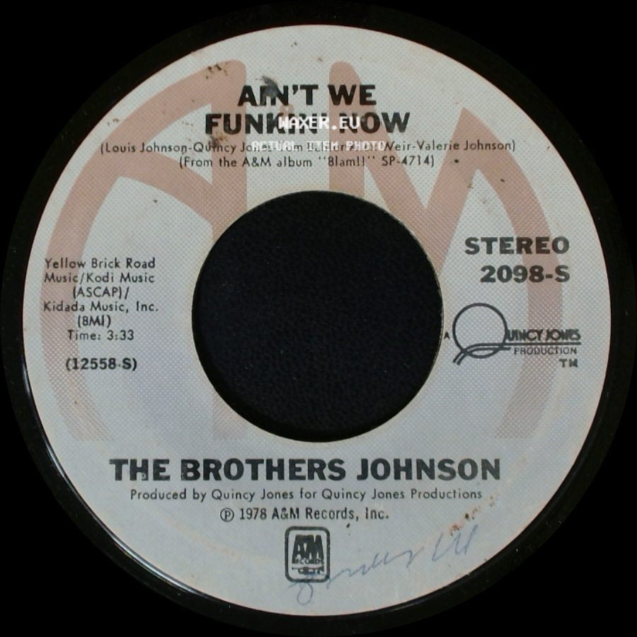 The Brothers Johnson - Dancin' And Prancin' / Ain't We Funkin' Now side B