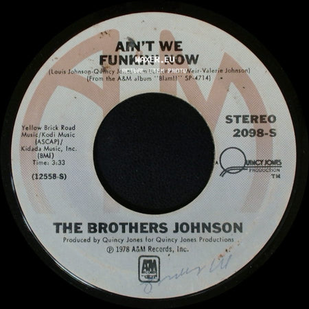 The Brothers Johnson - Dancin' And Prancin' / Ain't We Funkin' Now side B