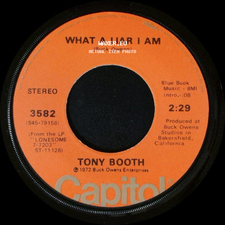 Tony Booth - Loving You / What A Liar I Am side B