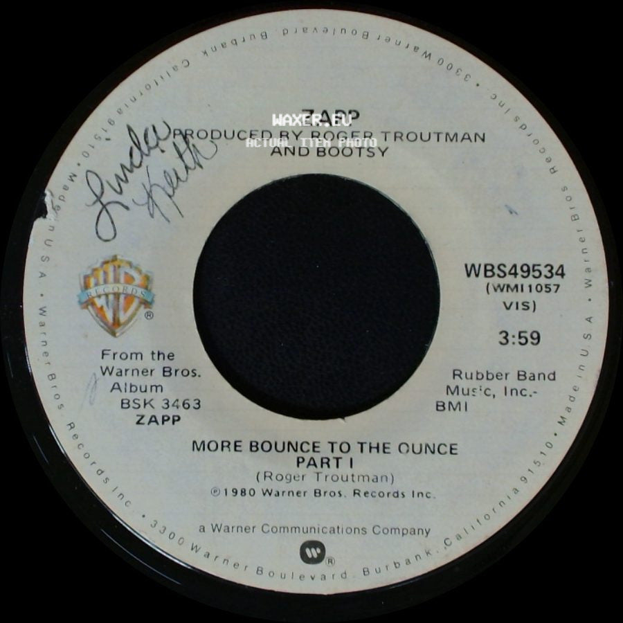 Zapp - More Bounce To The Ounce Part Ii / More Bounce To The Ounce Part I side B