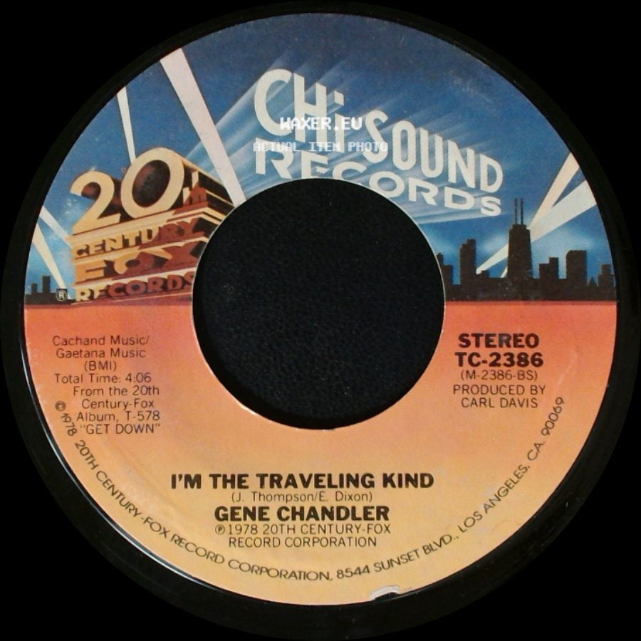Gene Chandler - I'm The Traveling Kind / Get Down side A